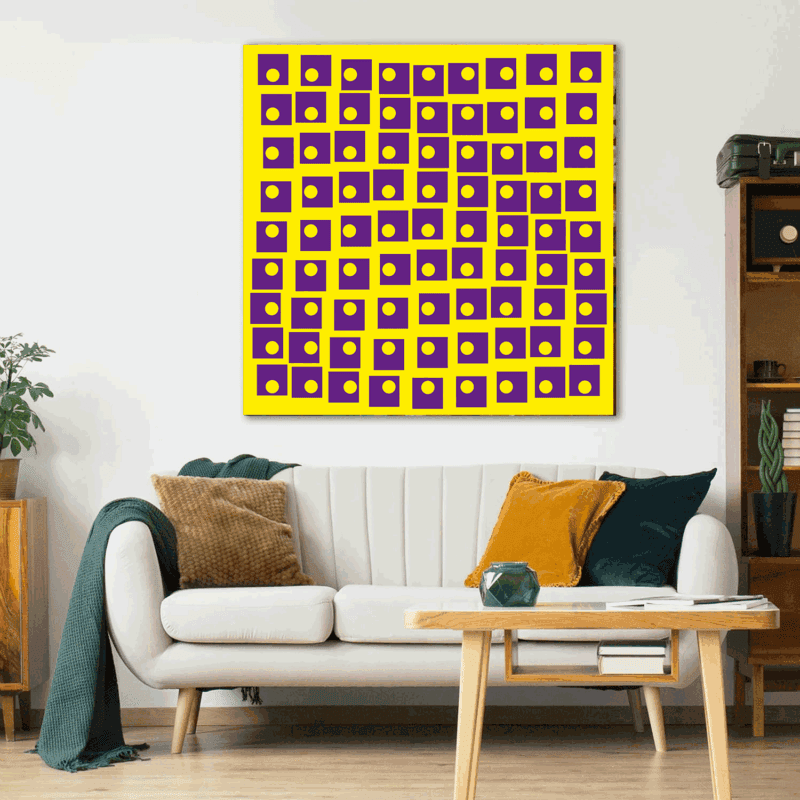Tranquil Illusion Art Poster – unframed healing print with calming optical design for stress relief, mindfulness, and peaceful home décor.