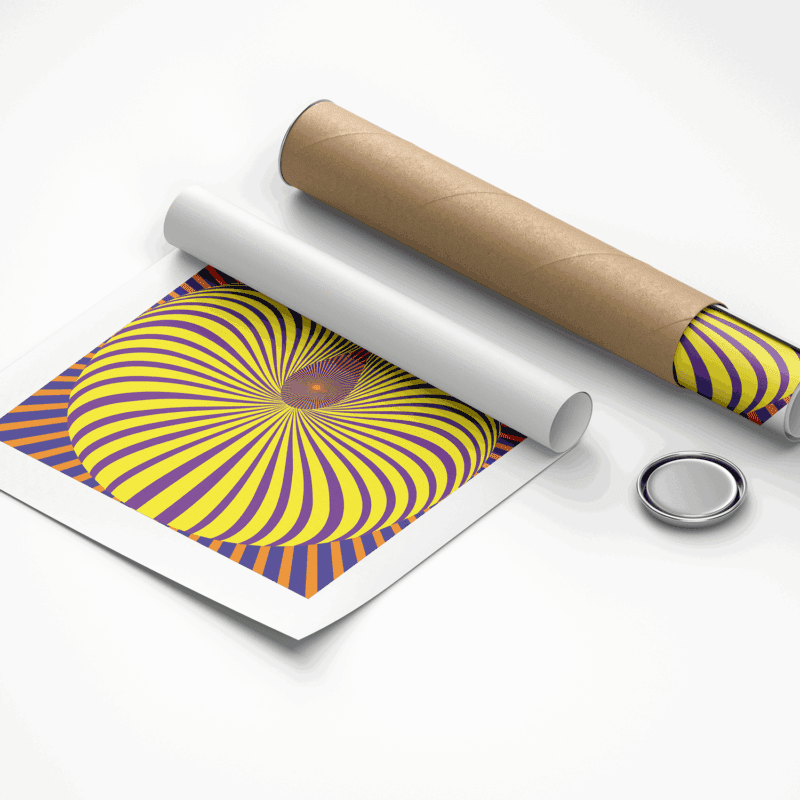 Anxiety relief abstract illusion artwork print for stress reduction, mindfulness, and calming wall décor