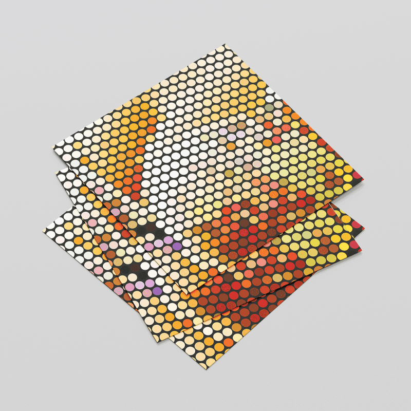 “Ethnic Dot Art Poster – Bohemian wall décor with cultural patterns for modern interiors”