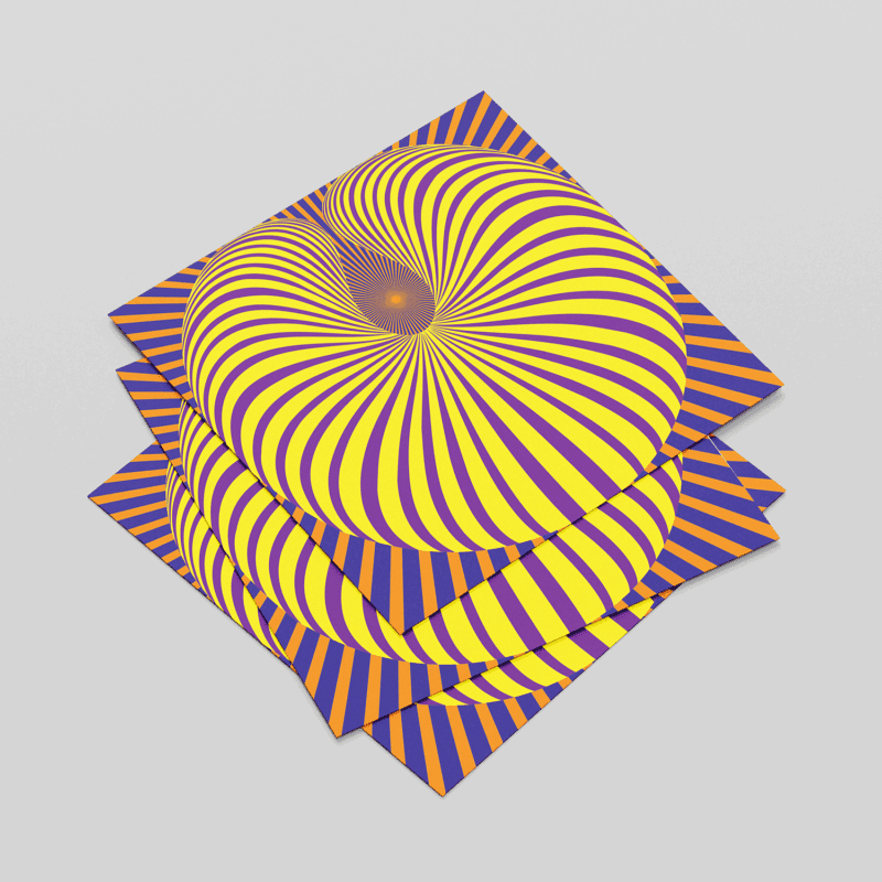 Anxiety relief abstract illusion artwork print for stress reduction, mindfulness, and calming wall décor