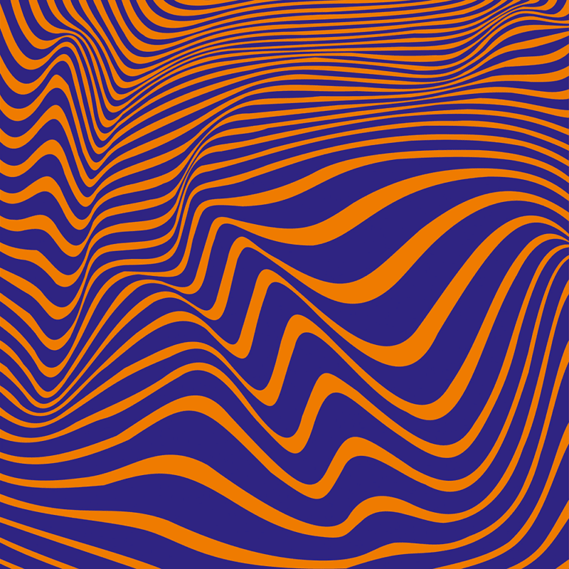 Optical therapy illusion art print for stress relief and meditation wall decor