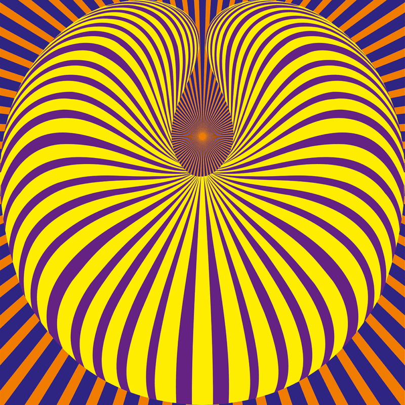 Anxiety relief abstract illusion artwork print for stress reduction, mindfulness, and calming wall décor