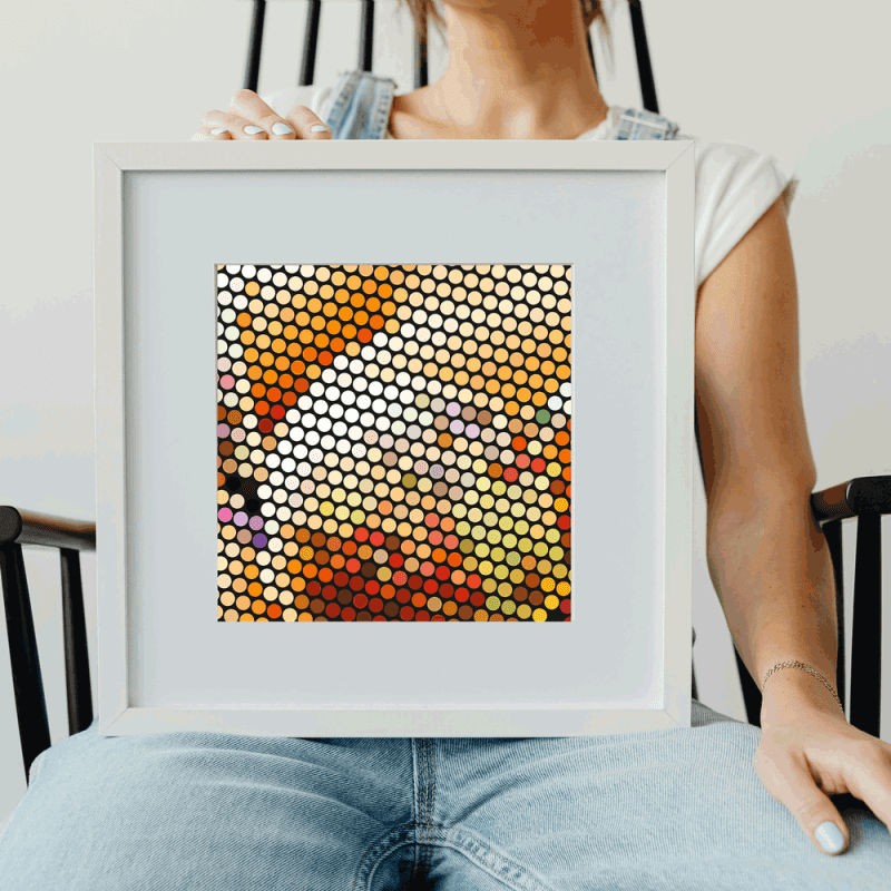Ethnic Dot Art Poster – Bohemian Wall Décor for Modern Interiors - Image 3
