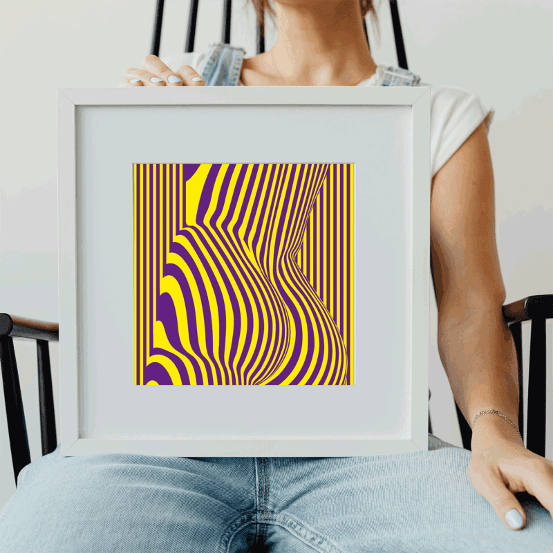 Modern Illusion Art - Peaceful Mind Healing Poster - Image 3