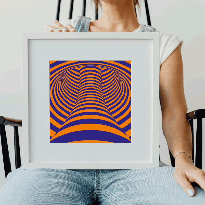 Stress-Reducing Wall Art - Optical Illusion Design - Image 3