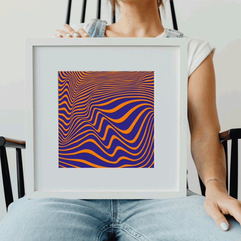 Meditation Illusion Art - Deep Focus Wall Decor - Image 4