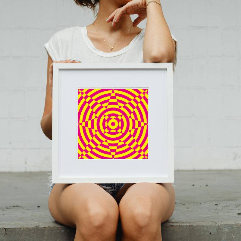 Stress Relief Illusion Art Print - Calming Visual Therapy - Image 2