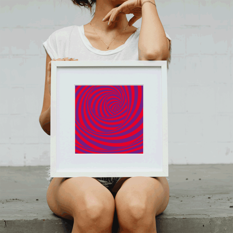 Soothing Optical Illusion Poster - Mental Peace Design - Image 2
