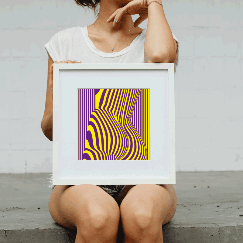 Modern Illusion Art - Peaceful Mind Healing Poster - Image 2