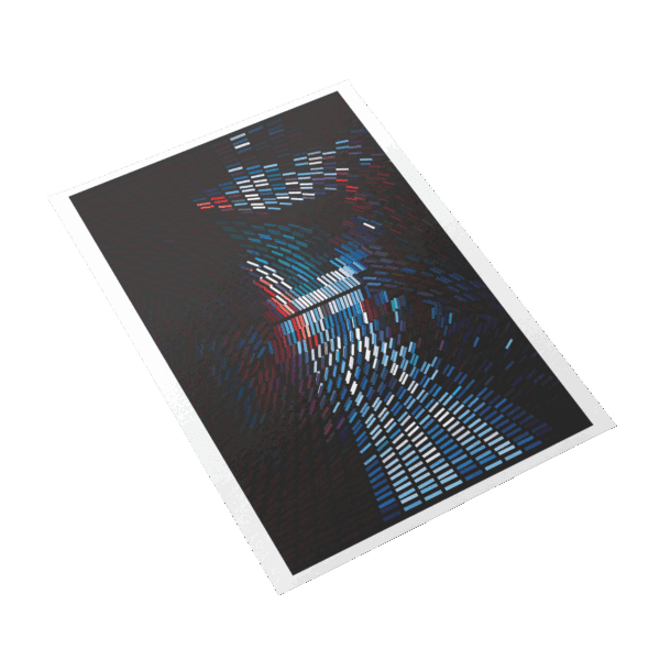 An abstract artwork titled "Mystic Hues" featuring dreamy, swirling patterns in ethereal shades of twilight purple, misty teal, and soft rose, blending seamlessly to create a mystical and enchanting visual experience.
