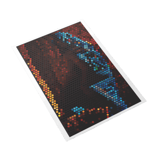 ANUKRATI GRAPHICS Home Decor Wall Art - Color Splash Spirals